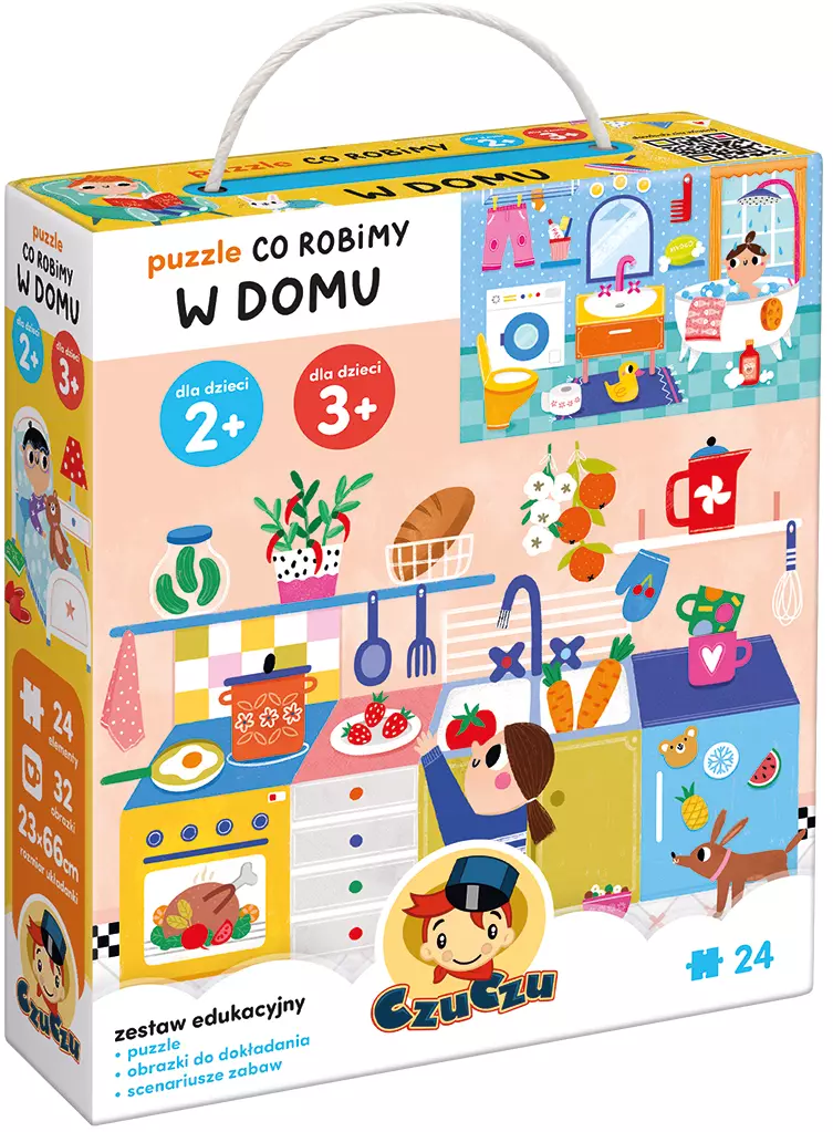 Puzzle 24 elementy. CzuCzu. Co robimy w domu - Puzzle