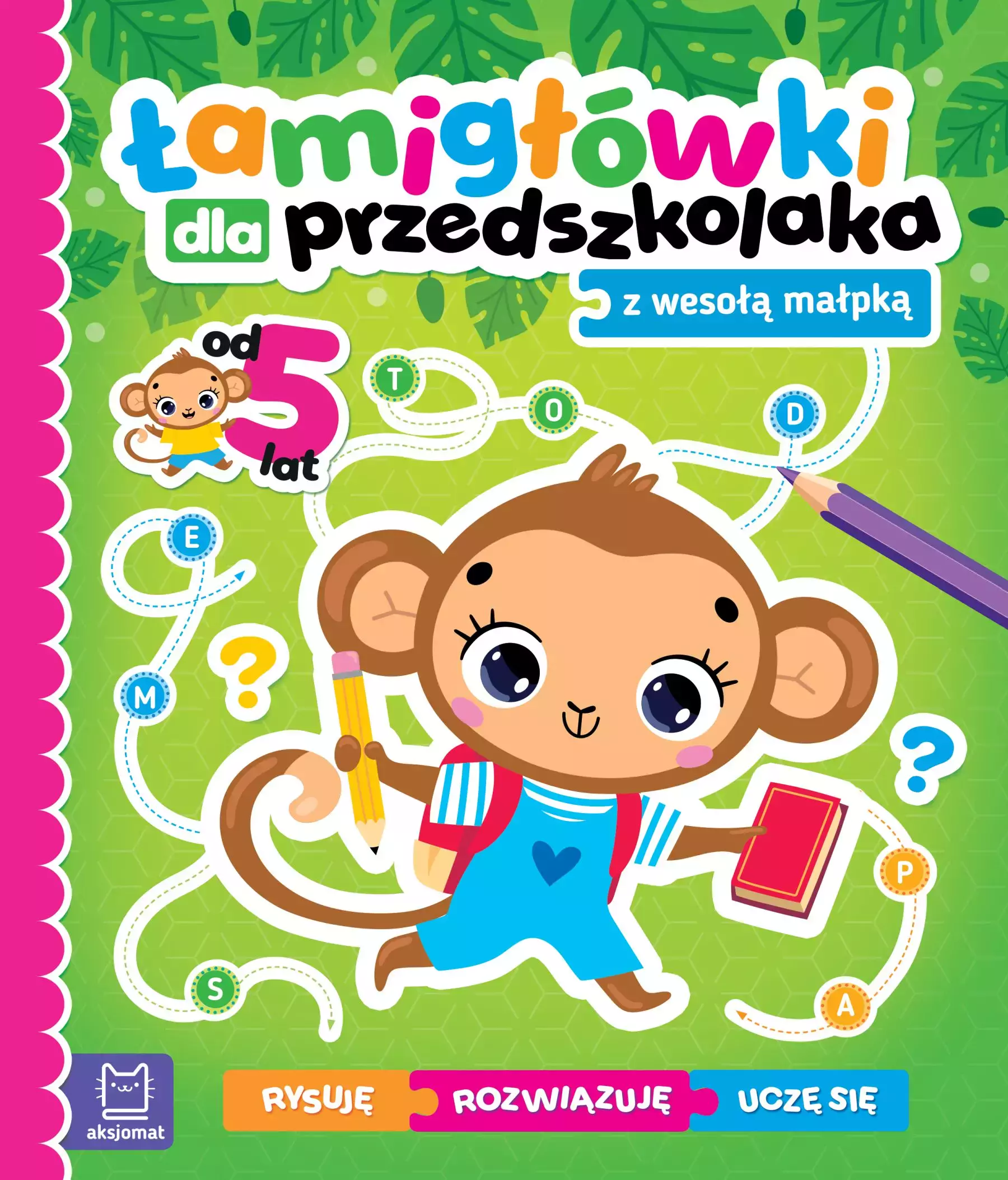 Łamigłówki dla przedszkolaka z wesołą małpką - Książki
