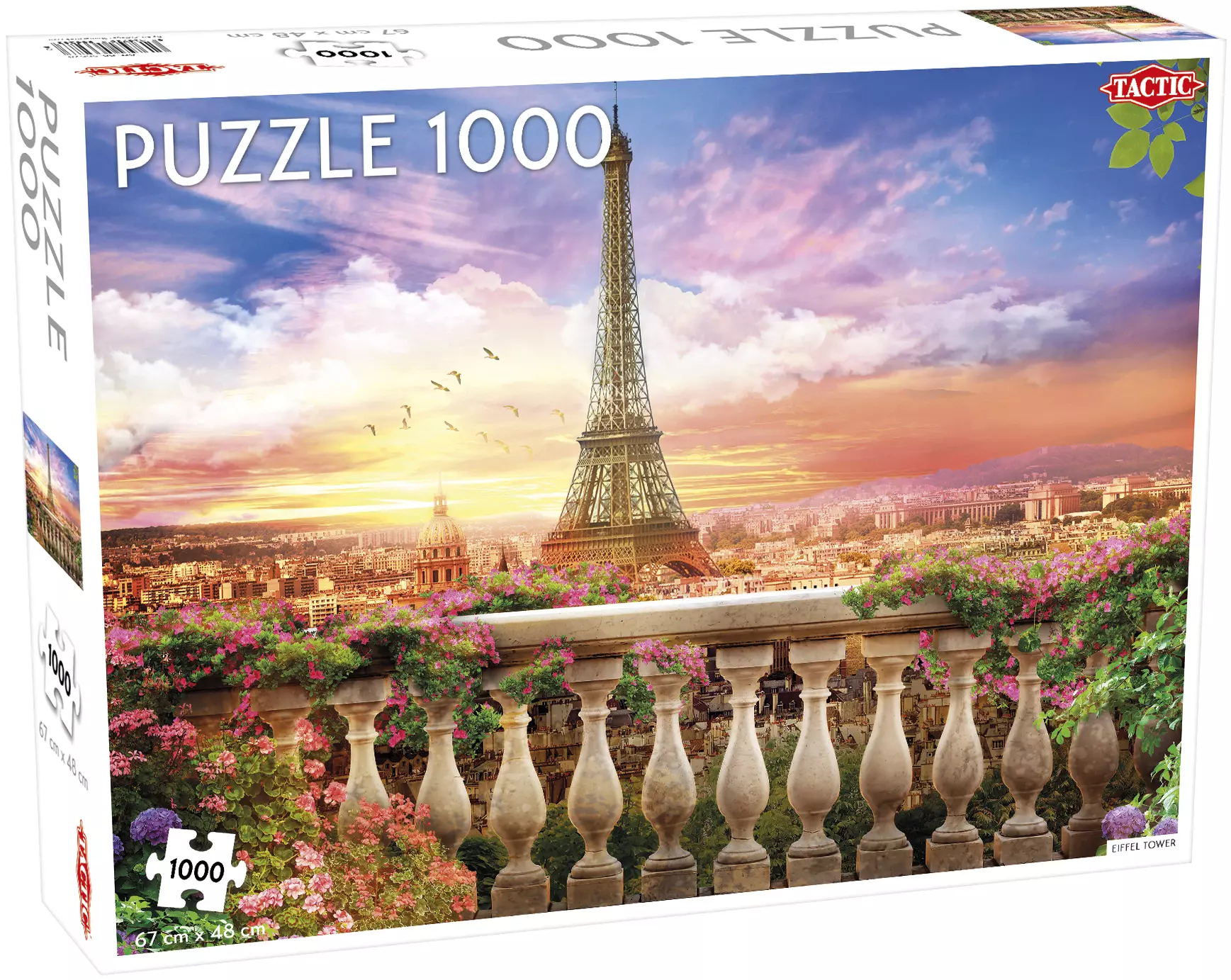Puzzle 1000 elementów. Around the World. Eiffel Tower, Paris - Puzzle