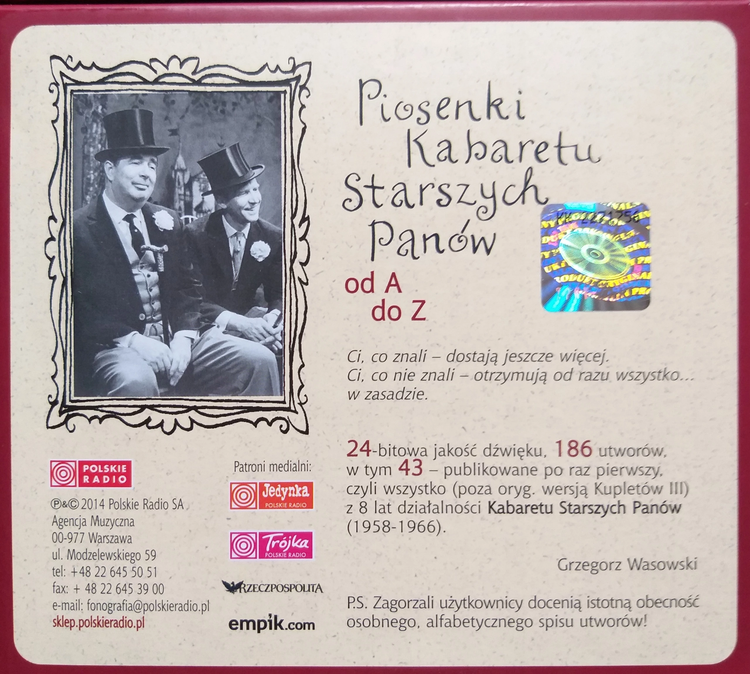 Piosenki od A do Z, 6 CD - Muzyka