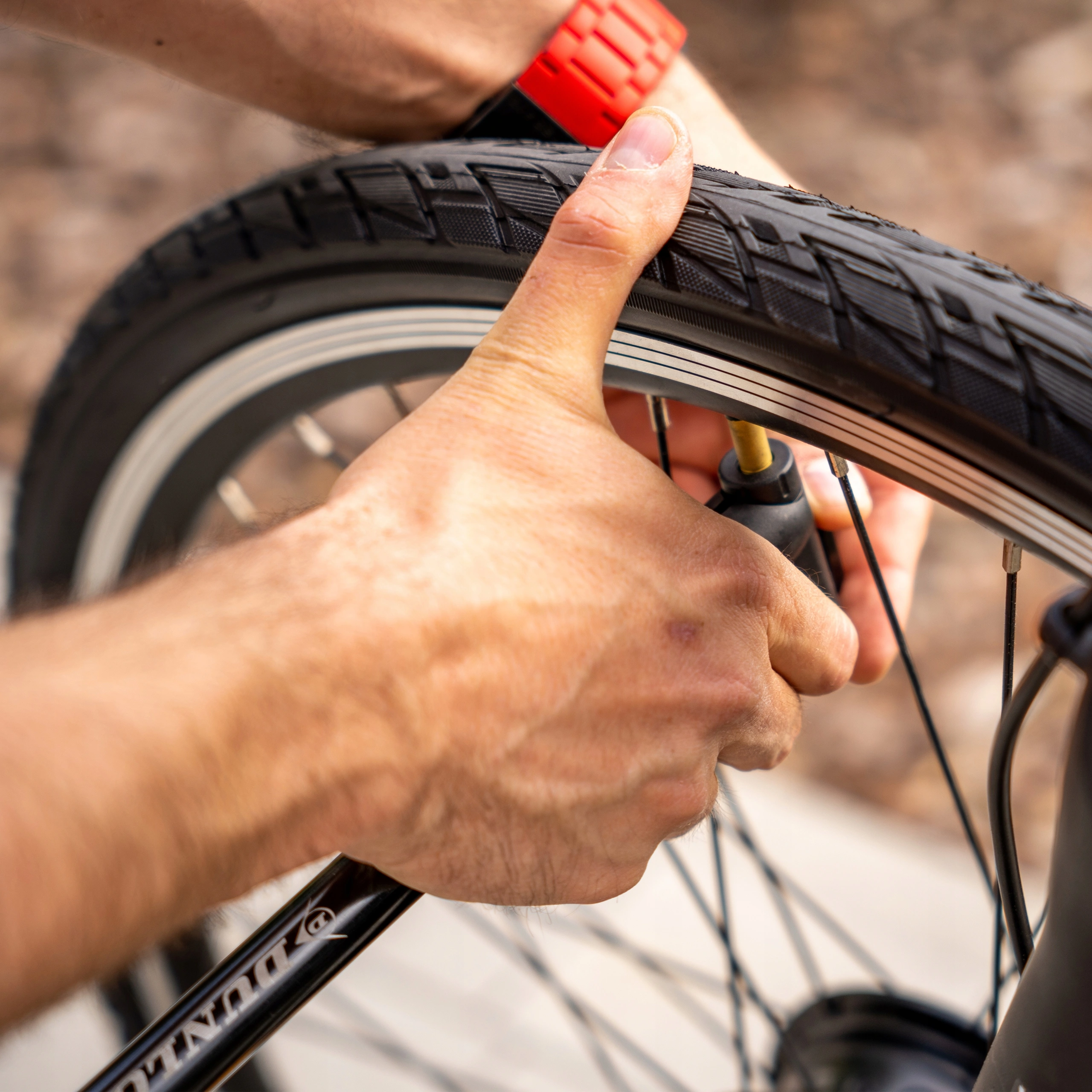 Pompka Rowerowa Mini 120psi (8bar) Dunlop - Elektronika i akcesoria