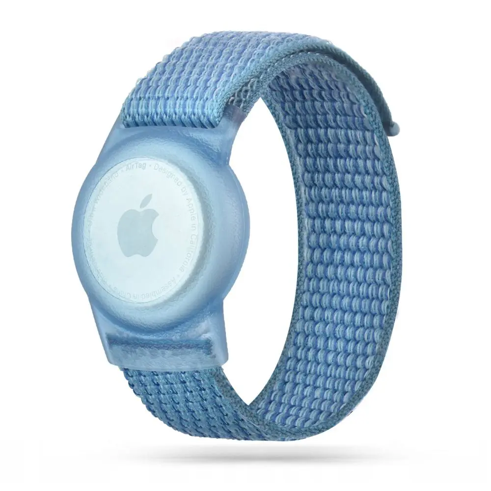 Pasek Tech-Protect Nylon dla dzieci na Apple AirTag - niebieski - Elektronika i akcesoria
