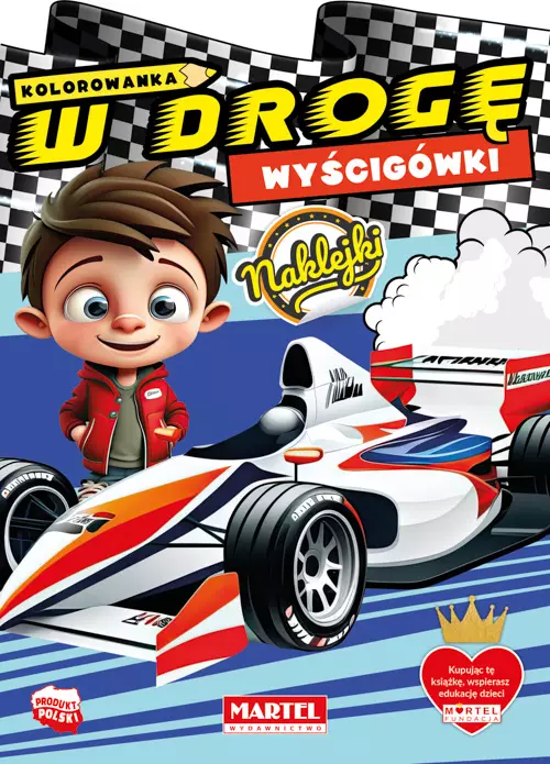 Kolorowanka W drogę. Wyścigówki - Zabawki