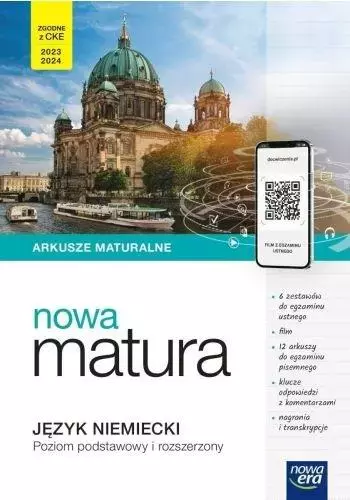 Nowa Teraz matura Język niemiecki. Arkusze ZPiR - Książki