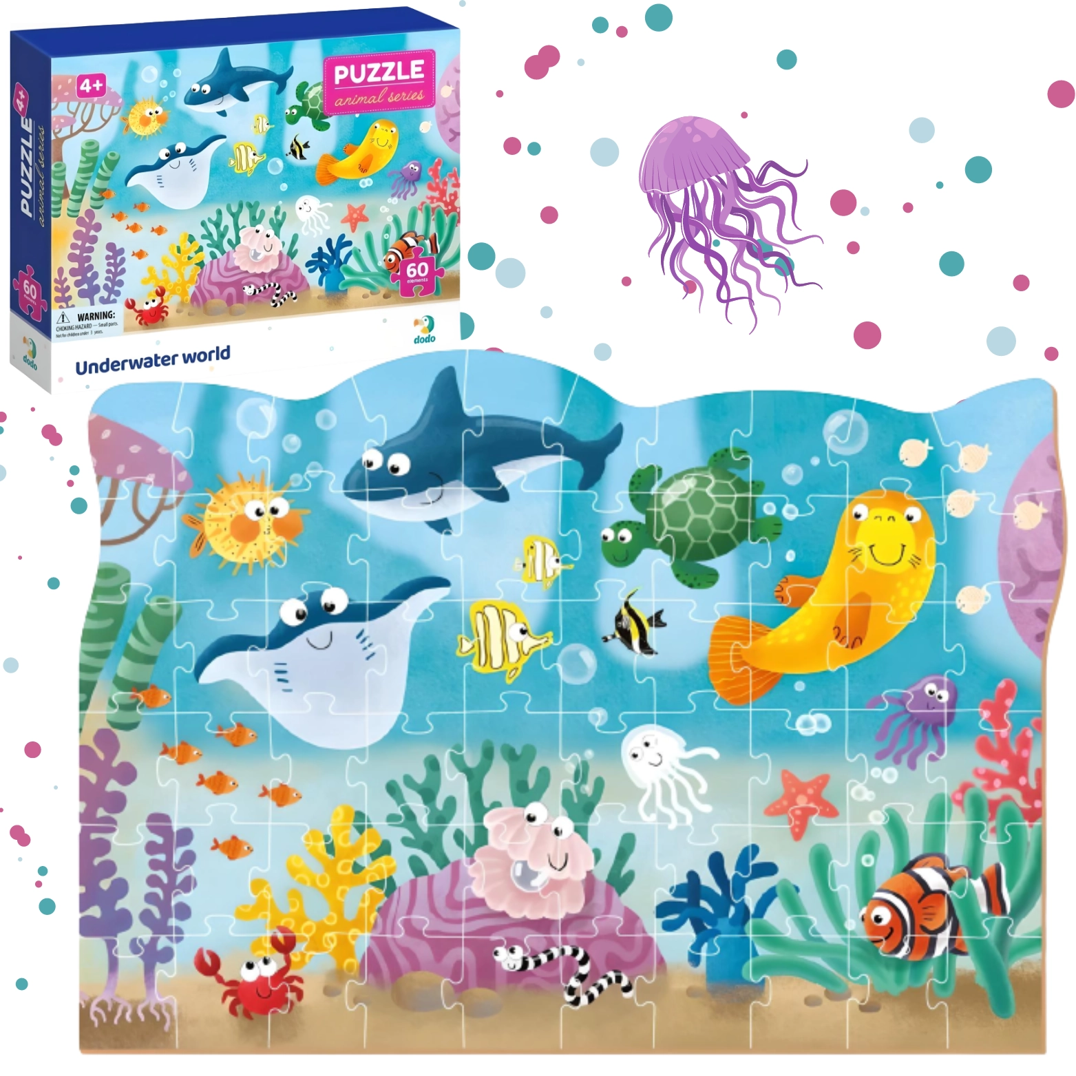 Puzzle 60 elementów. Podwodny świat - Puzzle
