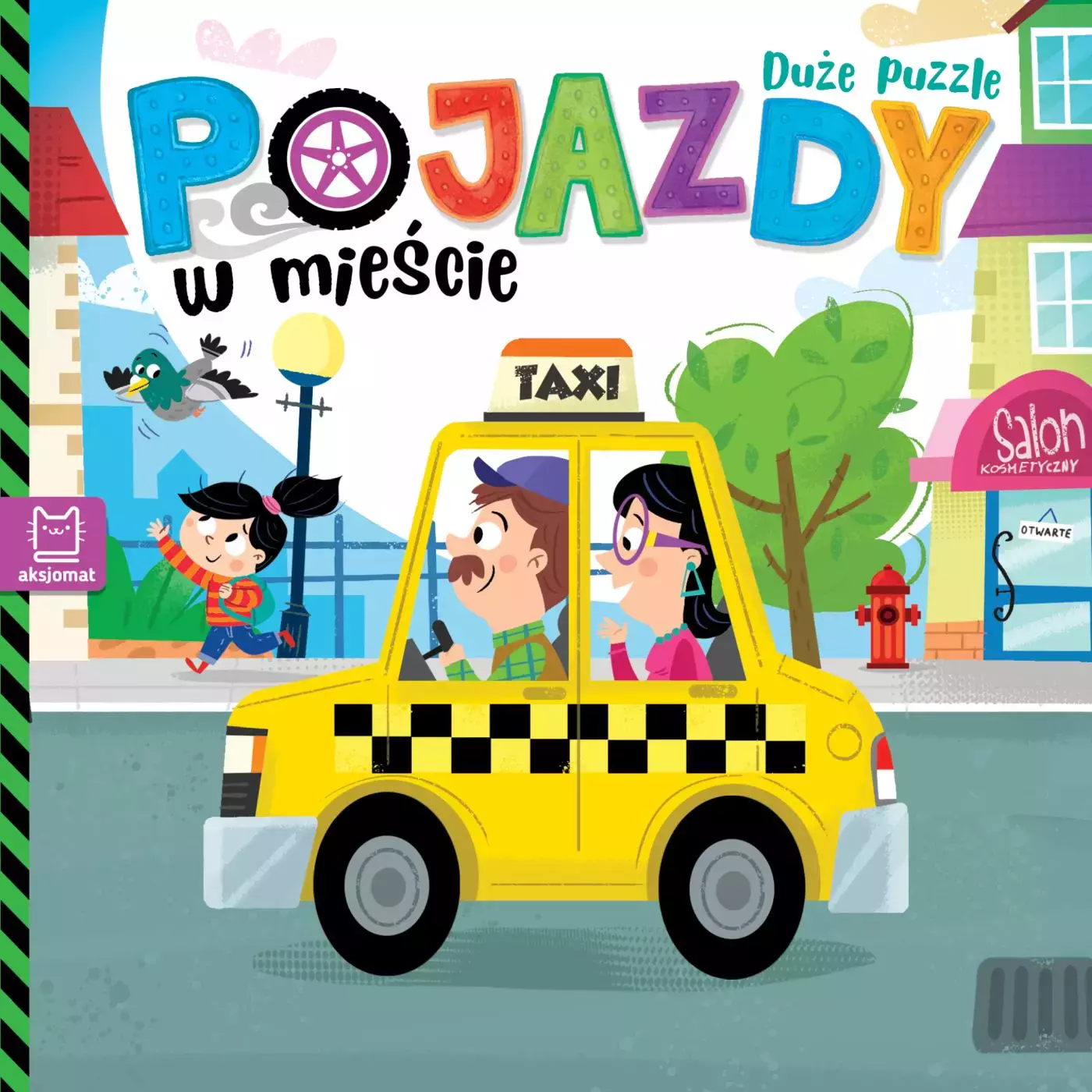 Pojazdy w mieście. Duże puzzle - Książki