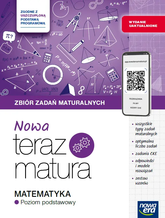 Nowa Teraz matura 2025/2026. Matematyka. Zbiór zadań maturalnych. Zakres podstawowy - Książki