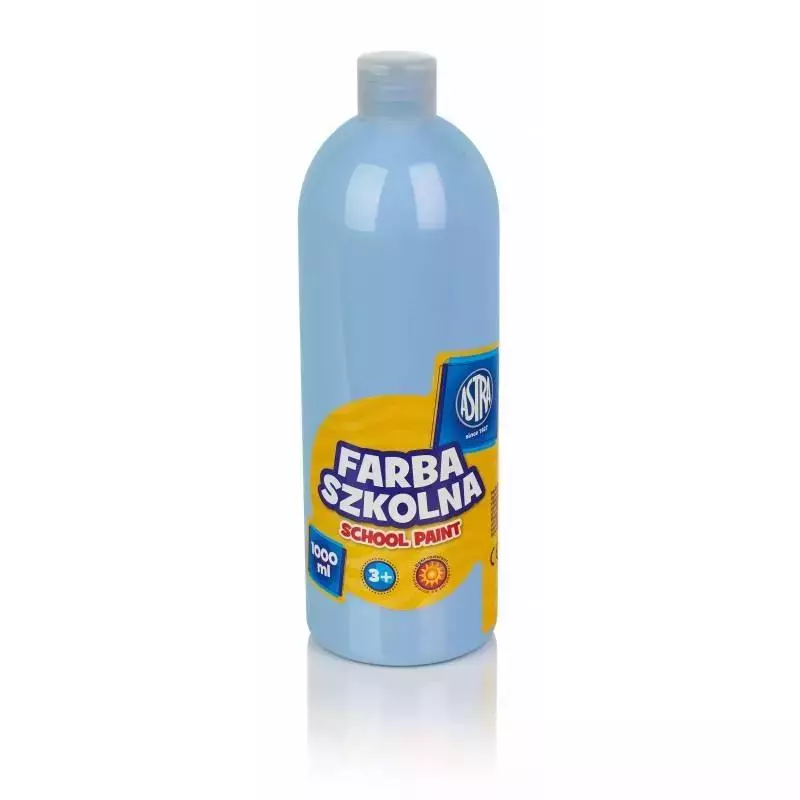 Farba szkolna błękitna 1000ml ASTRA - Papiernicze i szkolne