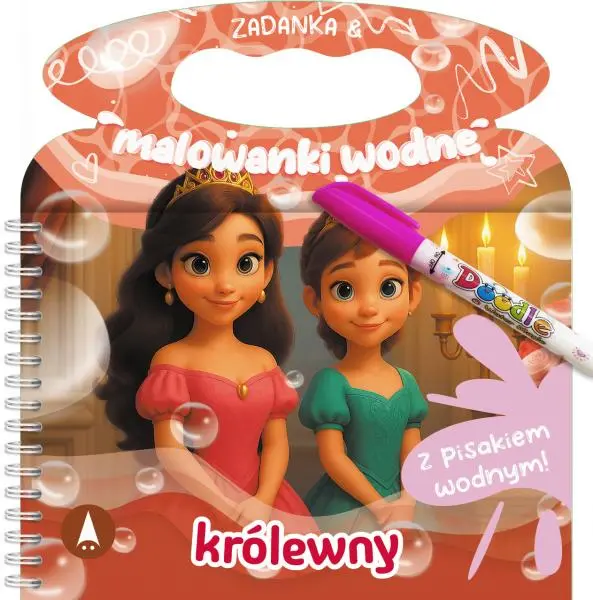 Zadanka & malowanki wodne. Królewny - Książki