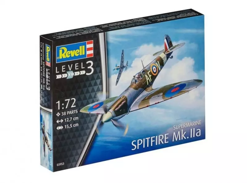 Spitfire MK.IIA. Level 3, 1:72 - Zabawki