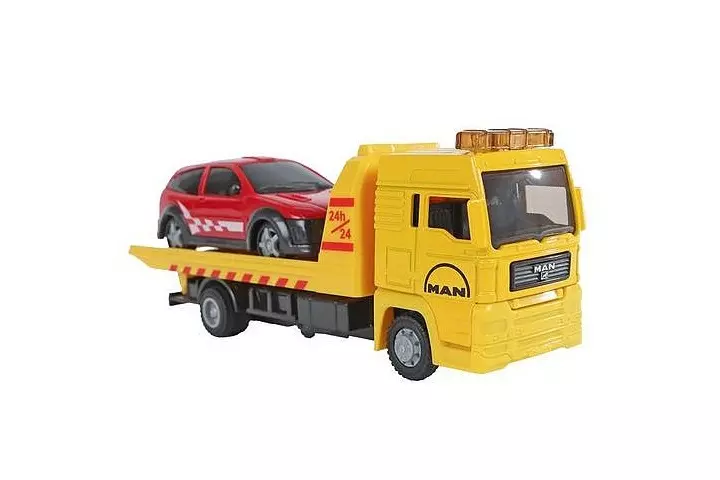 Auto laweta 19cm z autem osobowym 540567 27054 - Zabawki