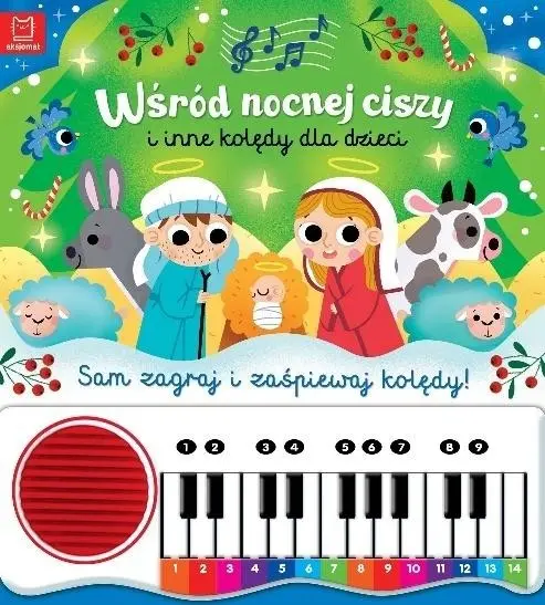 Wśród nocnej ciszy i inne kolędy dla dzieci. Sam zagraj i zaśpiewaj kolędy. Książka z pianinkiem - Książki