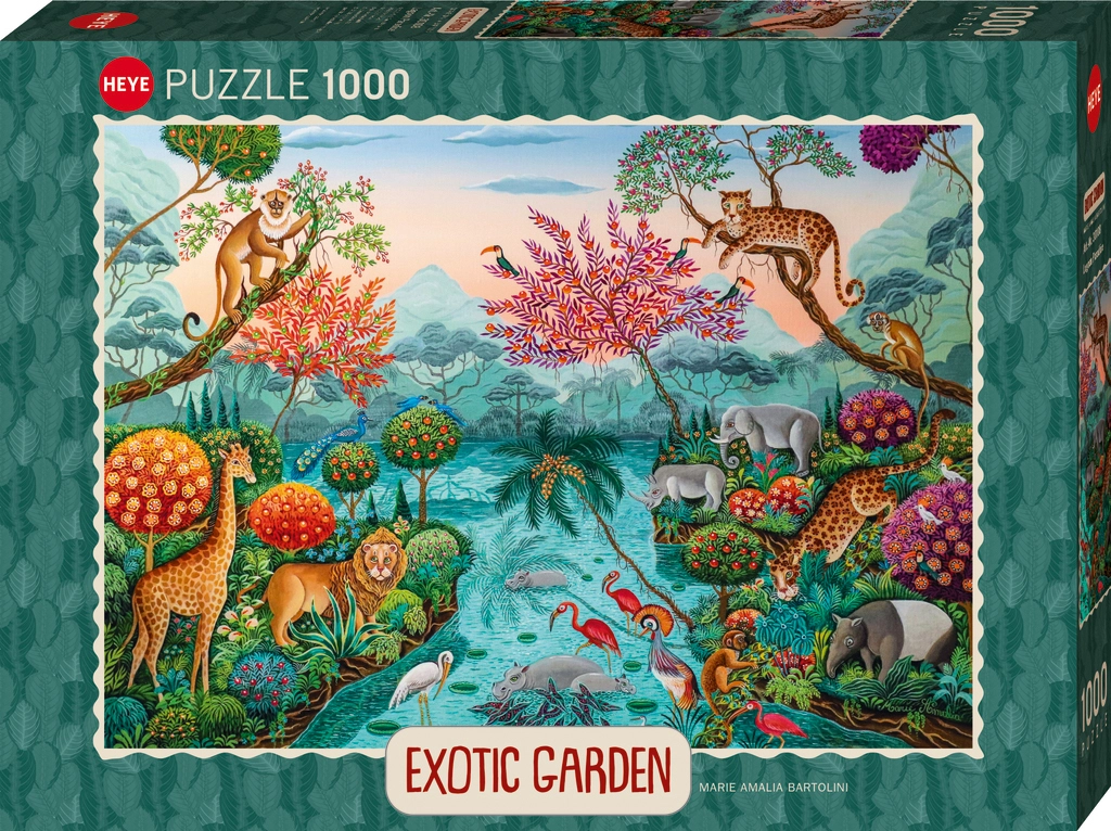 Puzzle 1000 elementów. Egzotyczny ogród. Raj - Puzzle
