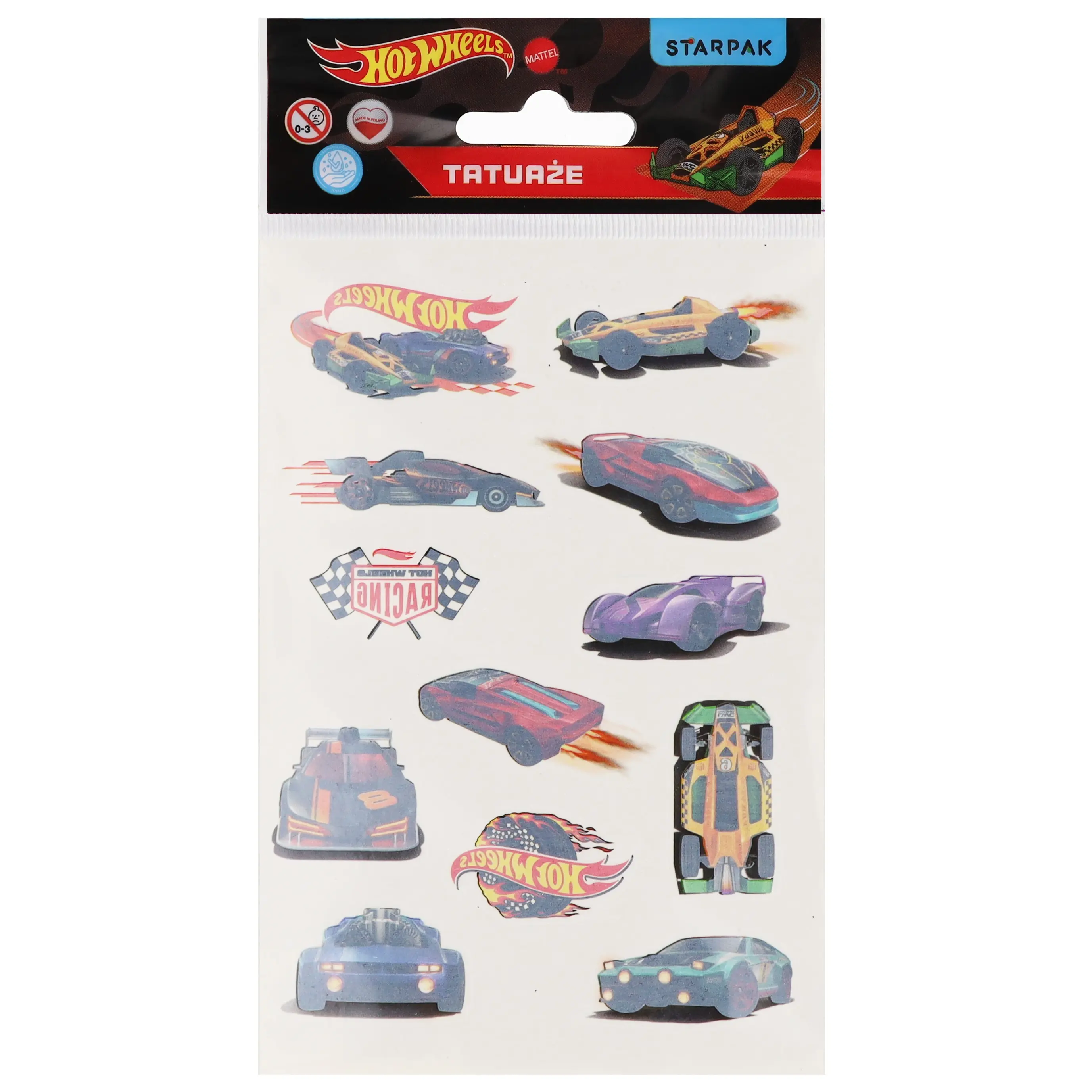 TatuaŻe 10x19 cm Hot Wheels Starpak 592903 - Papiernicze i szkolne