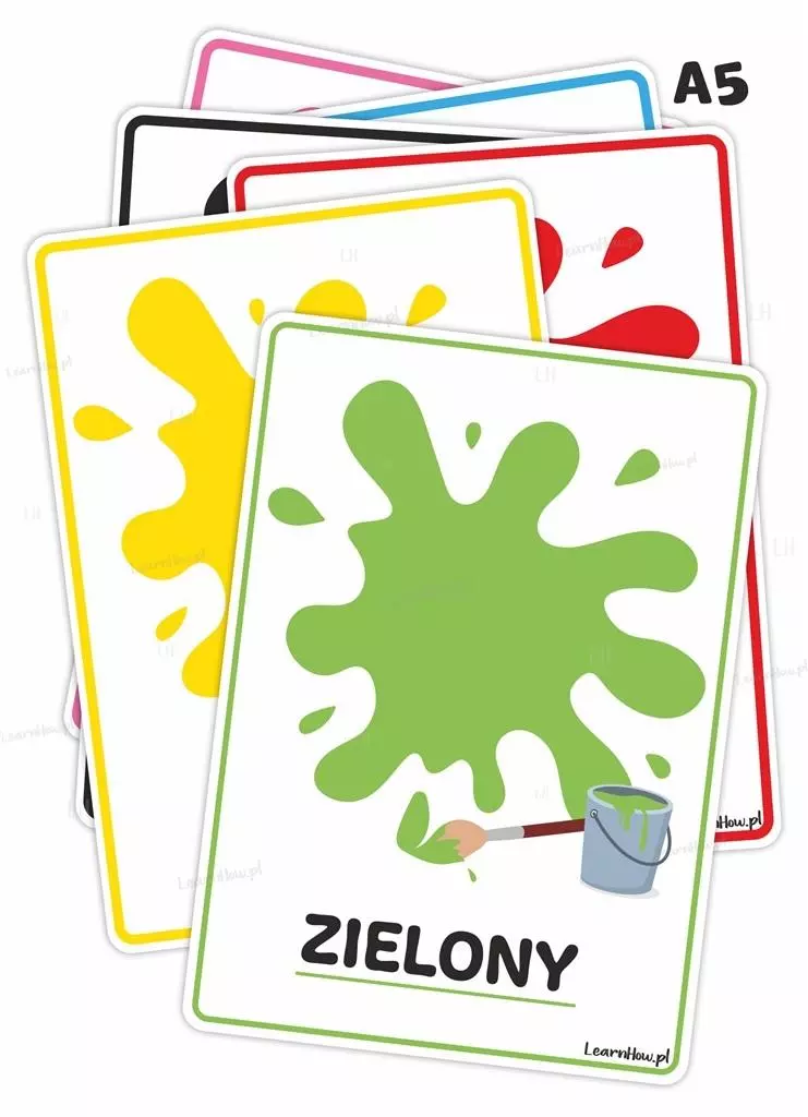 Plansze edukacyjna - kolory - Papiernicze i szkolne