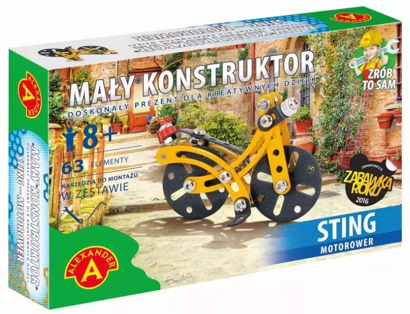 Mały Konstruktor. Motorower - Zabawki