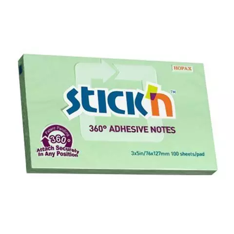 Notes samoprzylepny 360 st. zielony 100 kart. - Papiernicze i szkolne