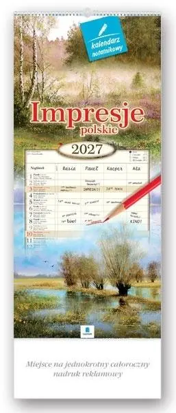 Kalendarz 2027 rodzinny Impresje polskie - Książki