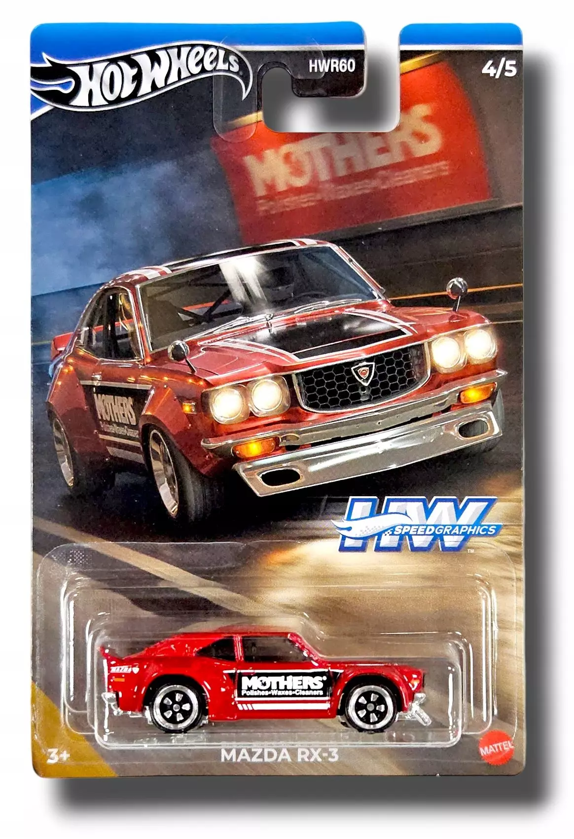HOT WHEELS Speed Graphics Series MAZDA RX-3 - Zabawki