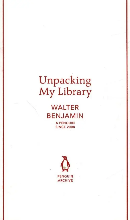 Unpacking My Library - Książki
