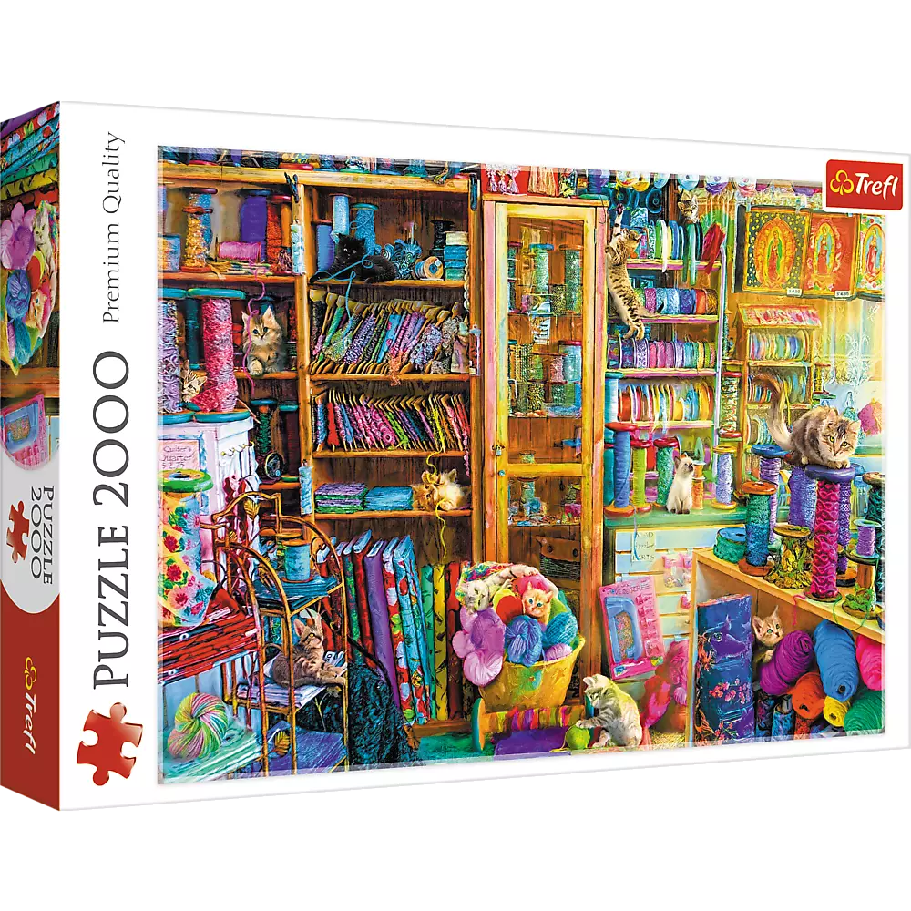 Puzzle 2000 elementów. Koci raj - Puzzle