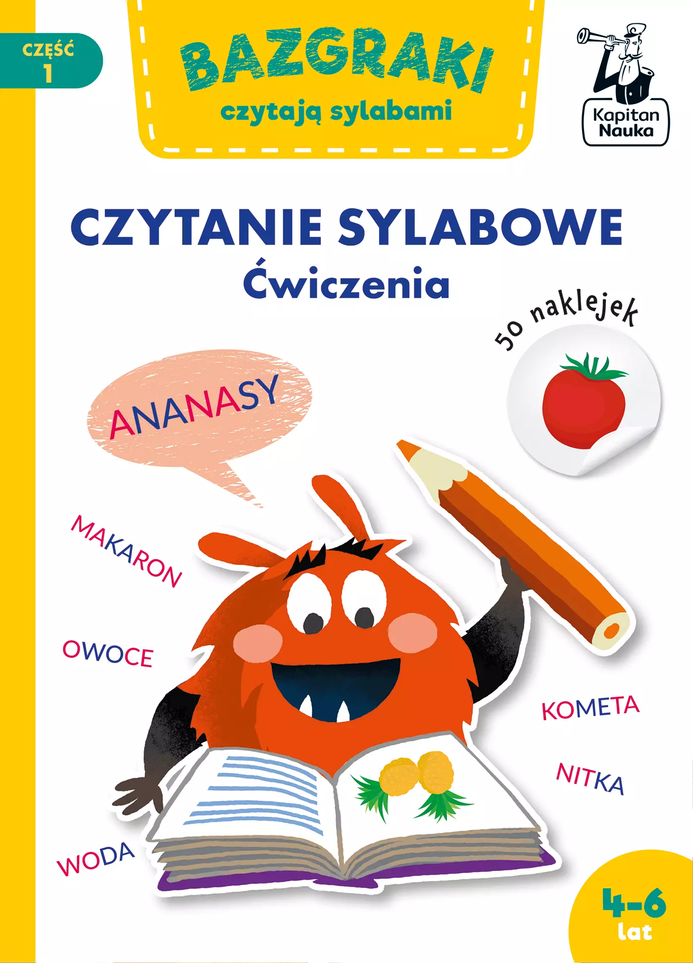 Bazgraki czytają sylabami. Czytanie sylabowe. Ćwiczenia - Książki