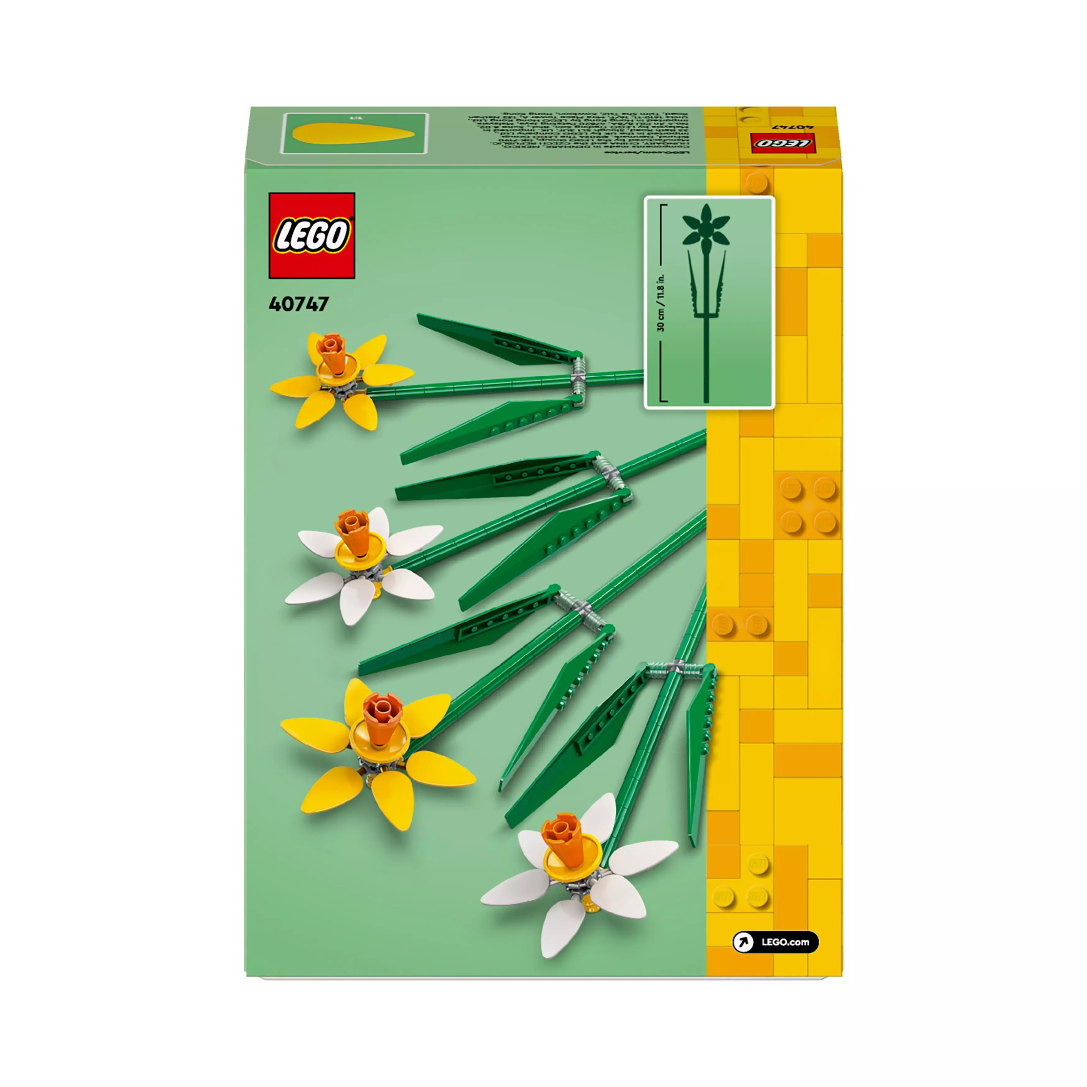 LEGO Flowers Żonkile 40747 - Zabawki