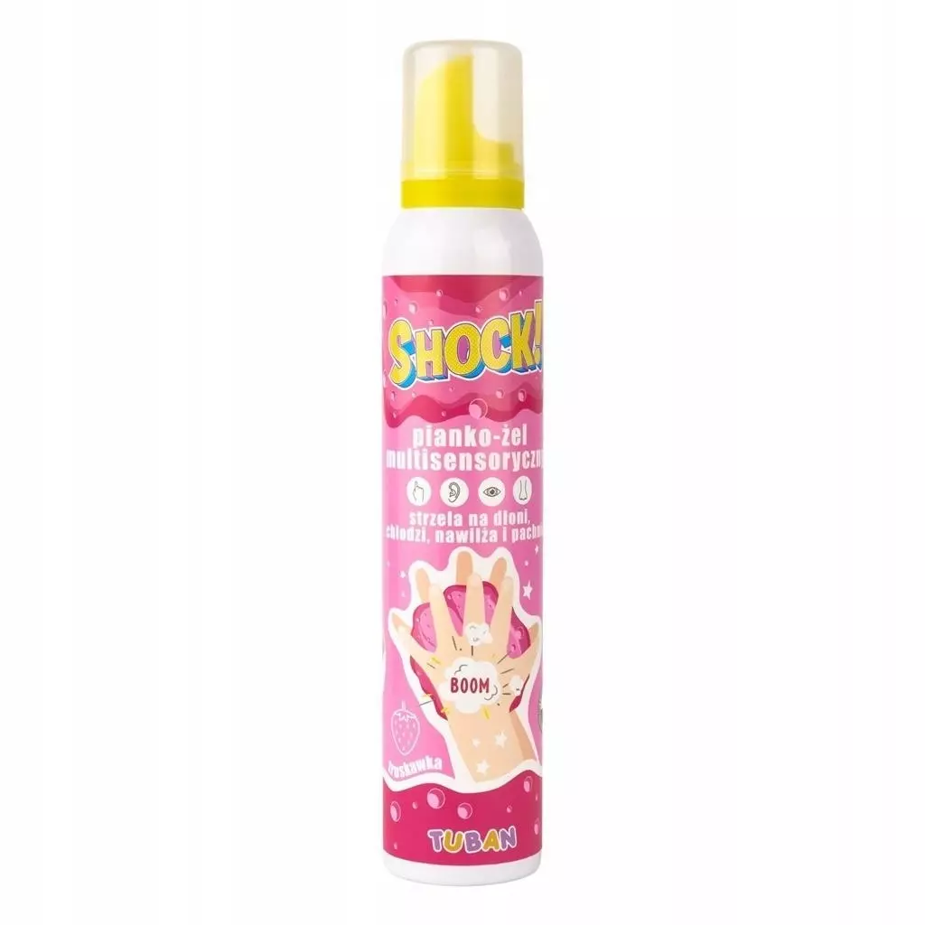 Shock! Multisensoryczny pianko-żel truskawkowy 200 ml - Zabawki