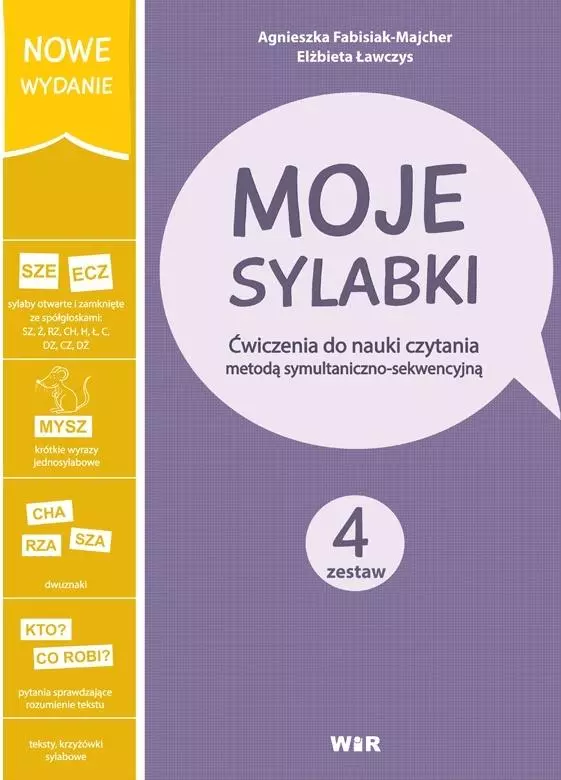 Moje sylabki. Ćwiczenia do nauki czytania metodą symultaniczno-sekwencyjną. Zestaw 4 - Książki