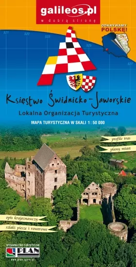 Mapa turystyczna. Księstwo Świdnicko-Jaworskie, 1:50 000 - Książki