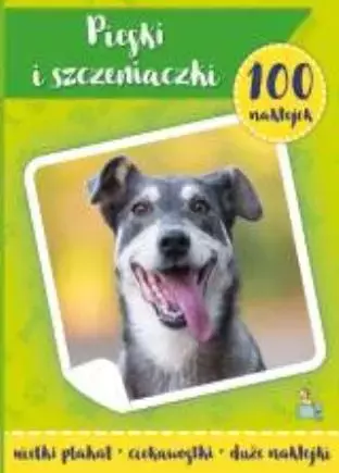 100 naklejek z plakatem. Psy i szczeniaczki - Książki