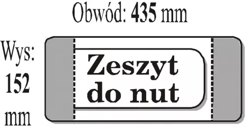 Okładka na zeszyt do nut (50 szt) IKS - Książki