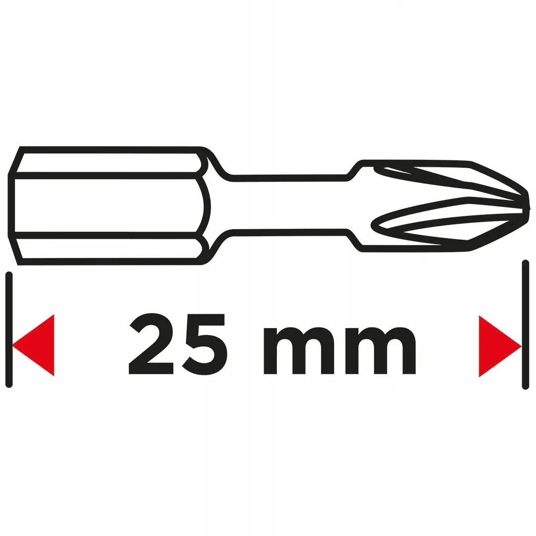 Bity udarowe TX40 x 25 mm, 20 szt. - Elektronika i akcesoria