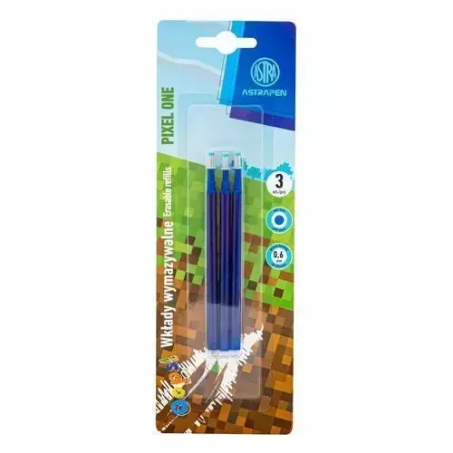 Wkłady wymazywalne niebieskie ASTRAPEN Oops! PIXEL ONE 3 szt. blister - Papiernicze i szkolne