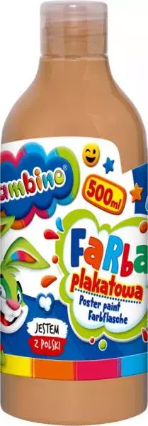 Farba plakatowa w butelce 500 ml cielista bambino - Papiernicze i szkolne