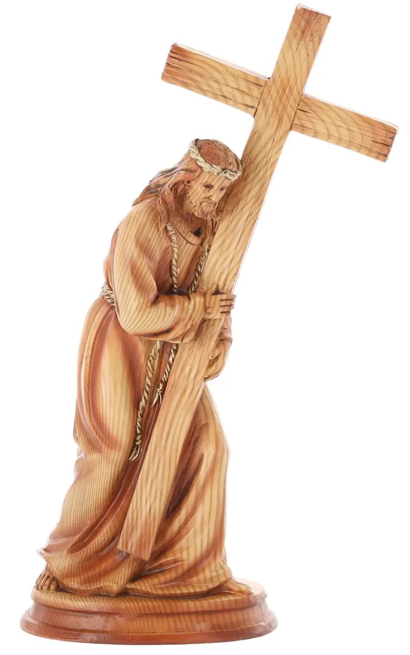 FIGURA JEZUS Z KRZYŻEM 19 x 9 x 31,5 cm polyresin - Elektronika i akcesoria