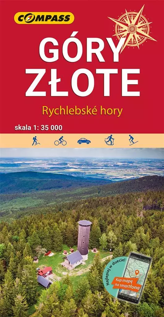 Góry Złote. Mapa turystyczna 1:35 000 - Książki