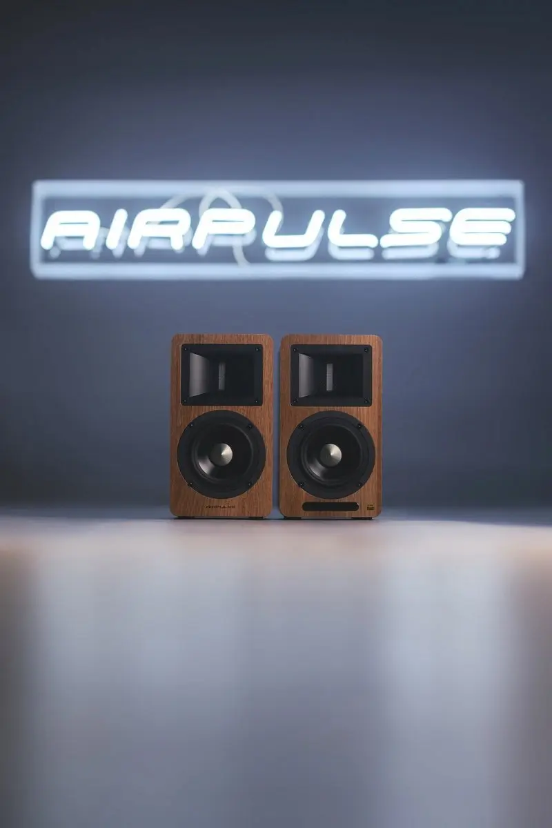 Głośniki 2.0 Edifier Airpulse A80 (brązowe) - Elektronika i akcesoria