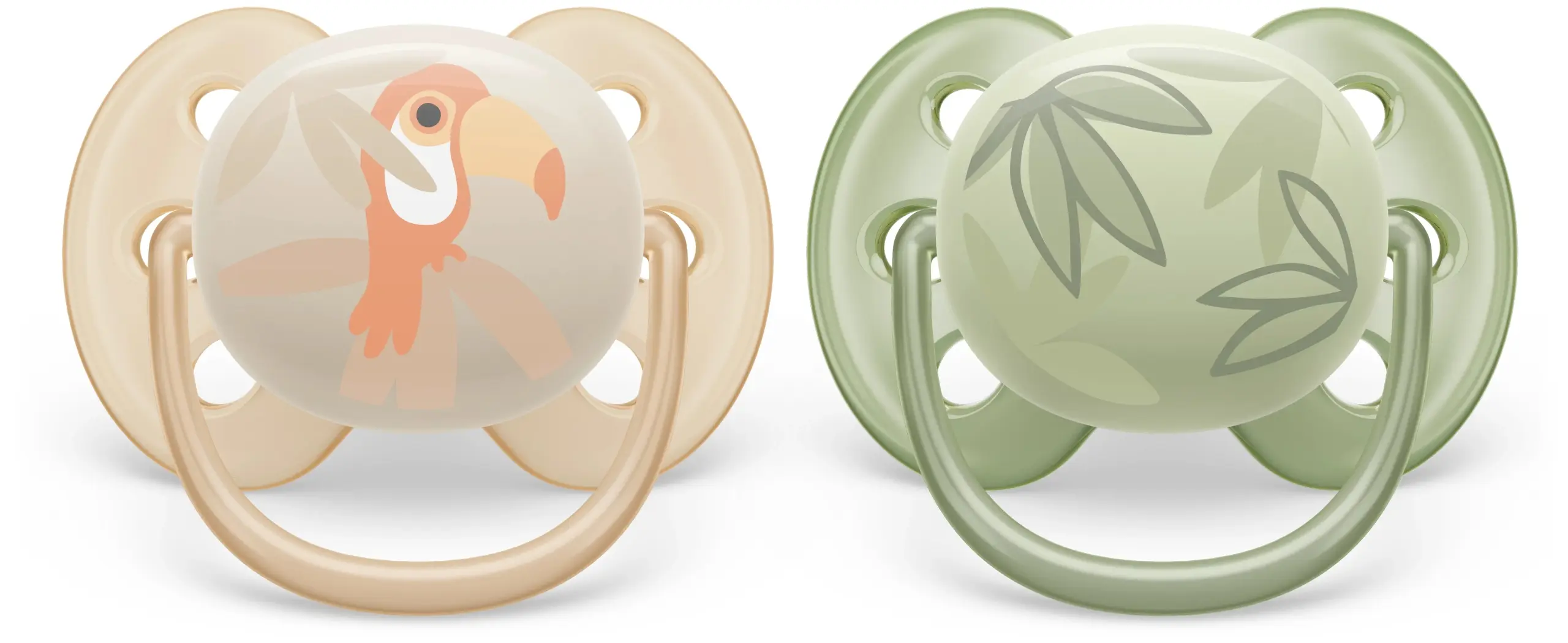 Smoczek Philips Avent Ultra Soft silikonowy supermiękki 0-6m 2 szt. + etui - Zabawki