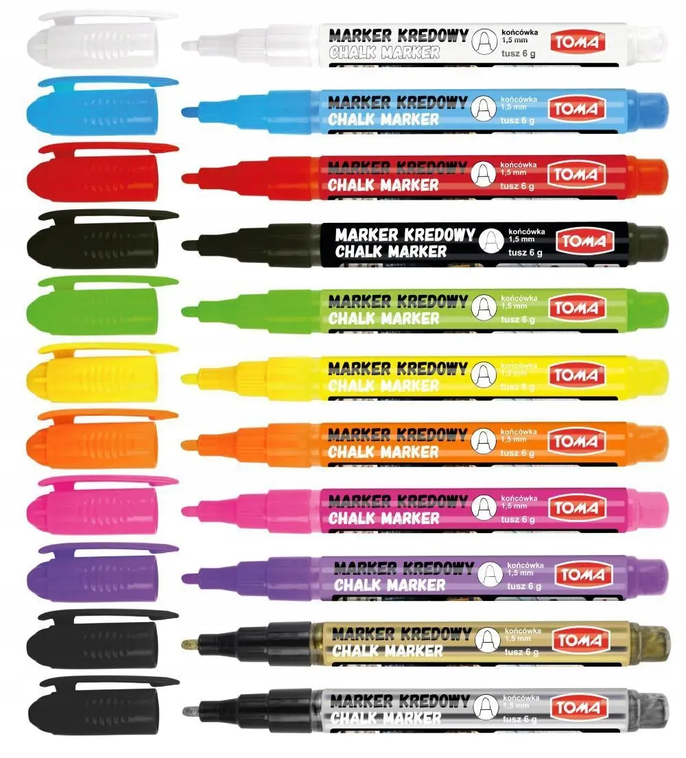 Marker Toma kredowy srebrny 1,5mm - Papiernicze i szkolne