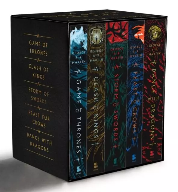 A Game of Thrones 5-Book Boxed Set (Song of Ice and Fire Series). A Game of Thrones / A Clash of Kings / A Storm of Swords / A Feast for Crows / and A Dance with Dragons - Książki