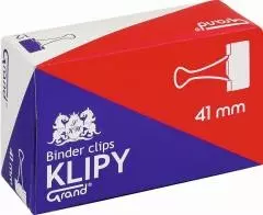 Klipy 41mm (12szt) GRAND - Papiernicze i szkolne