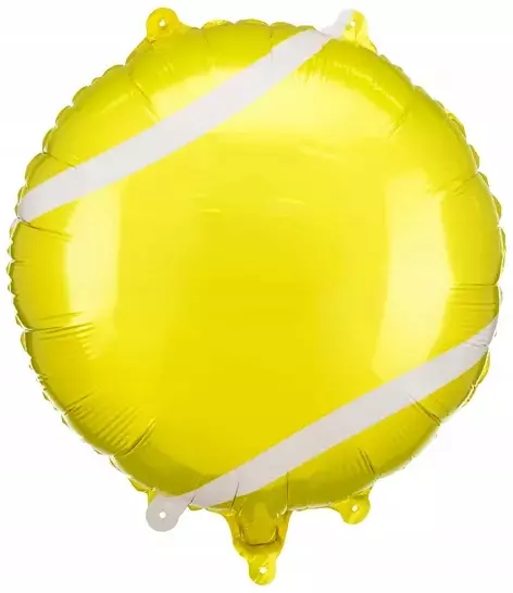 Balon Foliowy PIŁKA Tenisowa DO TENISA Kibic Mecz Sport Urodziny 35cm - Papiernicze i szkolne