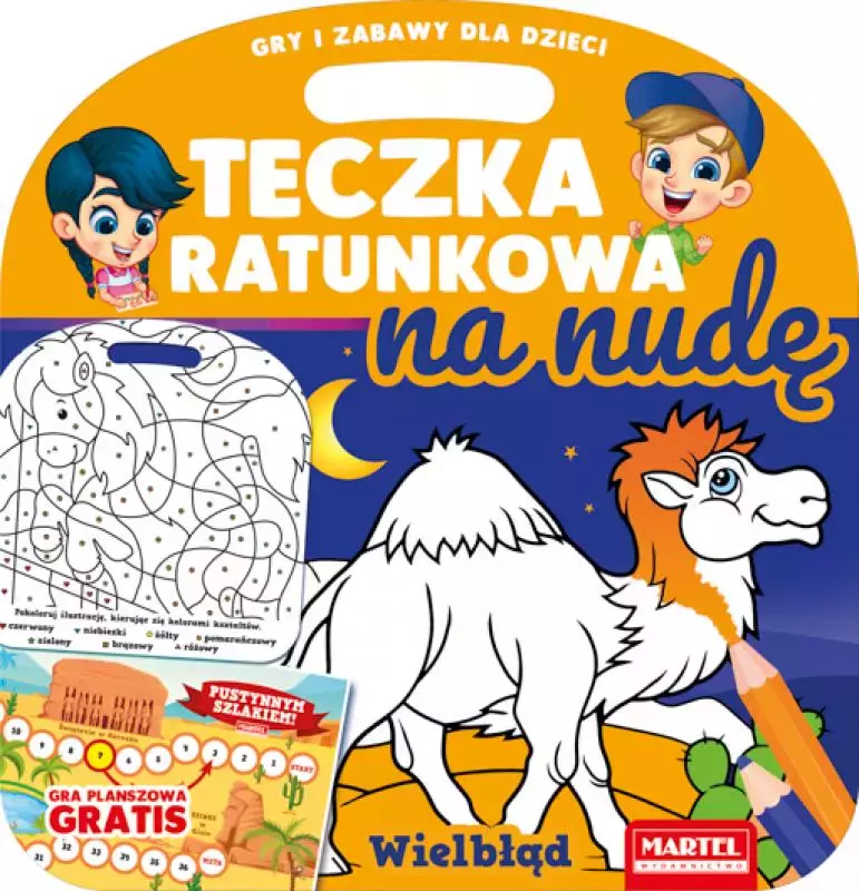 Teczka ratunkowa na nudę. Wielbłąd z grą - Książki