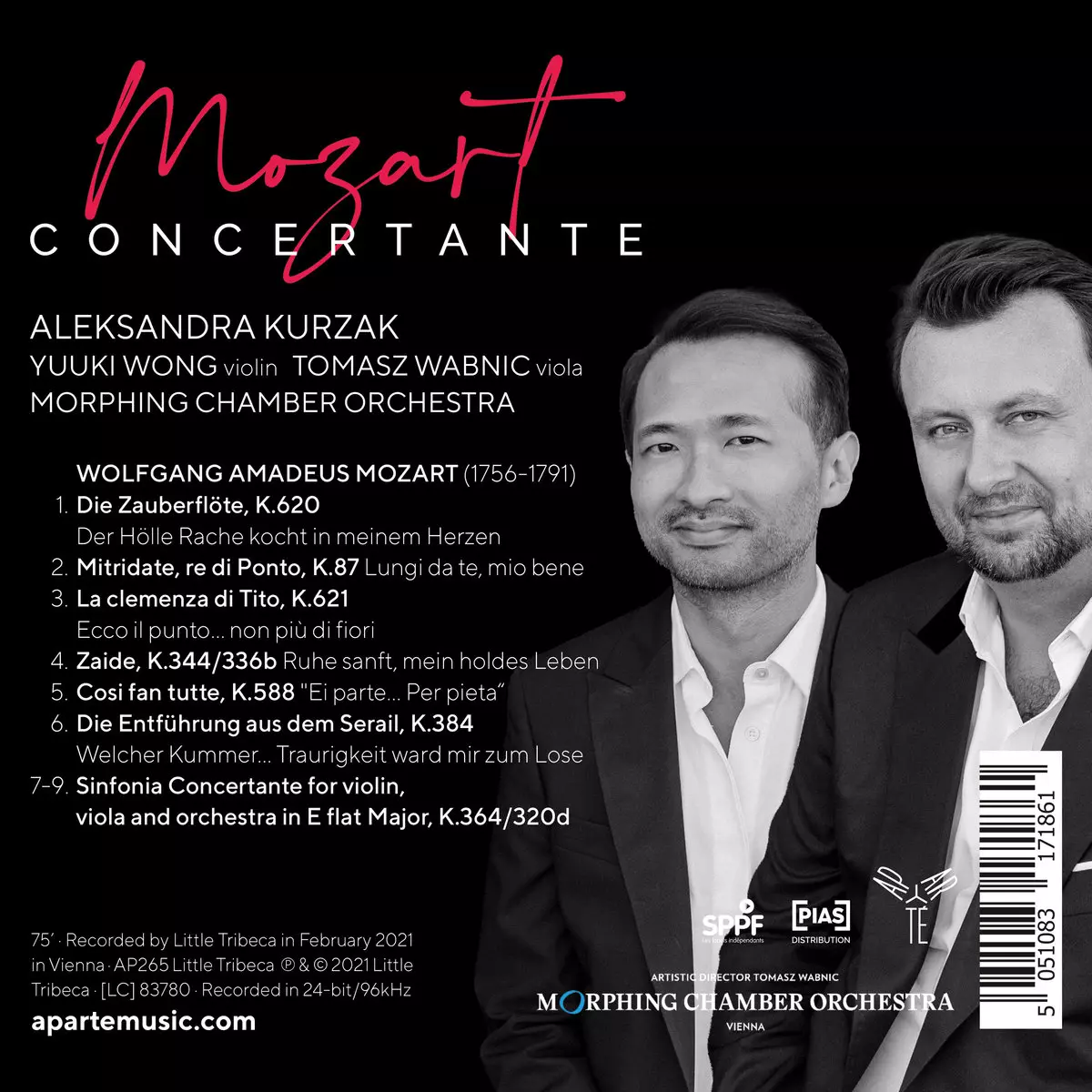 Concertante Wolfgang Amadeus Mozart, CD - Muzyka
