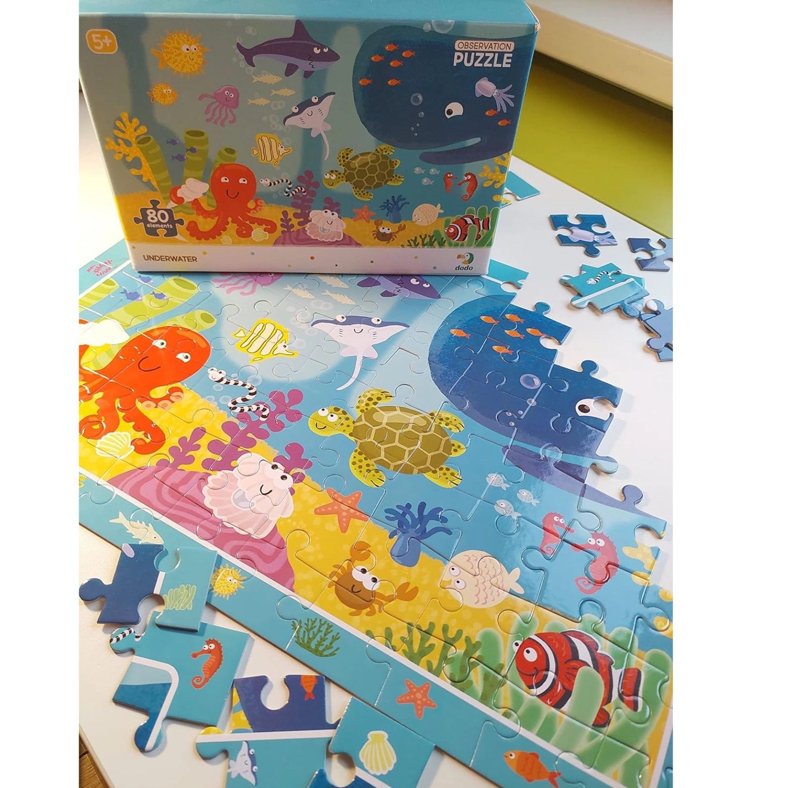 Puzzle obserwacyjne 80 elementów. Ocean - Puzzle