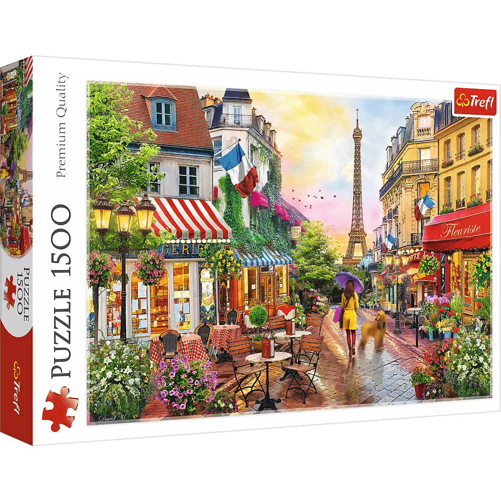 Puzzle 1500 elementów. Urok Paryża - Puzzle