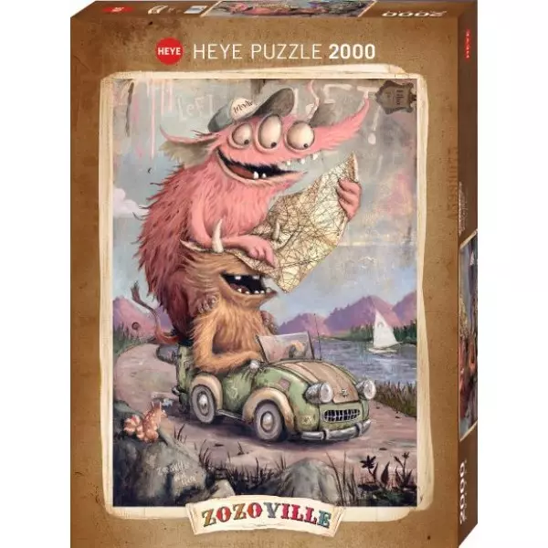 Puzzle 2000 elementów. Zozoville, Wyjazd na wycieczkę - Puzzle