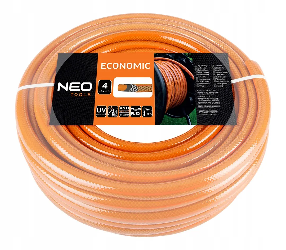 Wąż ogrodowy 1/2" x 30 m, 4-warstwowy NEO ECONOMIC - Elektronika i akcesoria