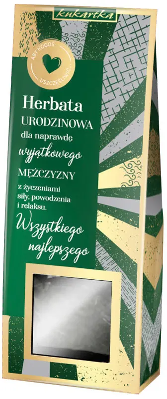Herbata zielona "urodzinowa dla naprawdę wyjątkowego mężczyzny" - Kawa i herbata